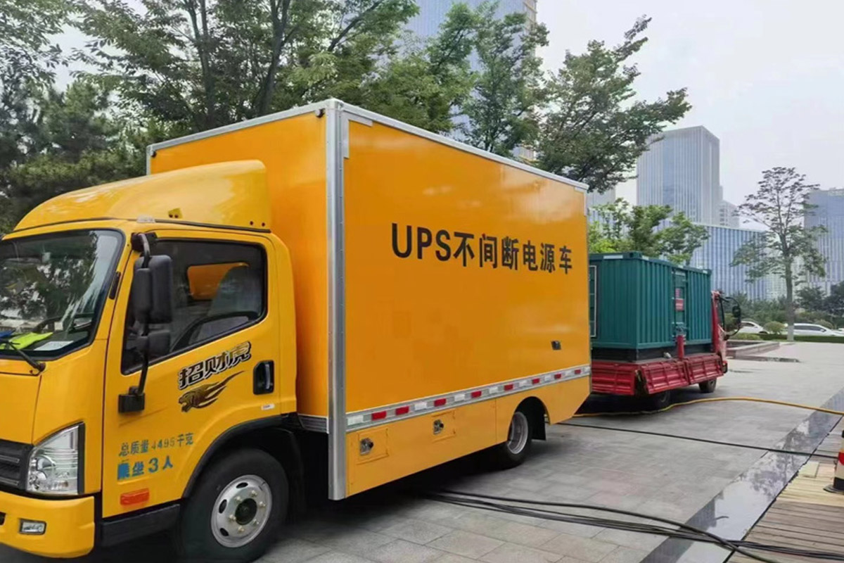 雨花发电机租赁施工现场